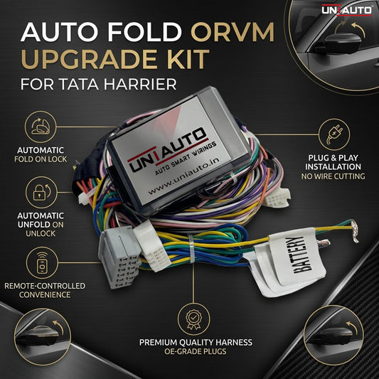 Auto Fold ORVM or Mirror Upgrade kit for TATA Harrier | Install Auto fold ORVM into Base and mid models