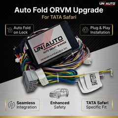 Auto Fold ORVM or Mirror Upgrade kit for TATA Safari | Install Auto fold ORVM into Base and mid models