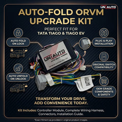Auto Fold ORVM or Mirror Upgrade kit for TATA Tiago and Tiago EV | Install Auto fold ORVM into Base and mid models