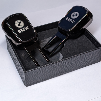 Uniauto 2 in 1 Premium Alarm Stopper and Belt Holder| Black | Seat Belt Buckle