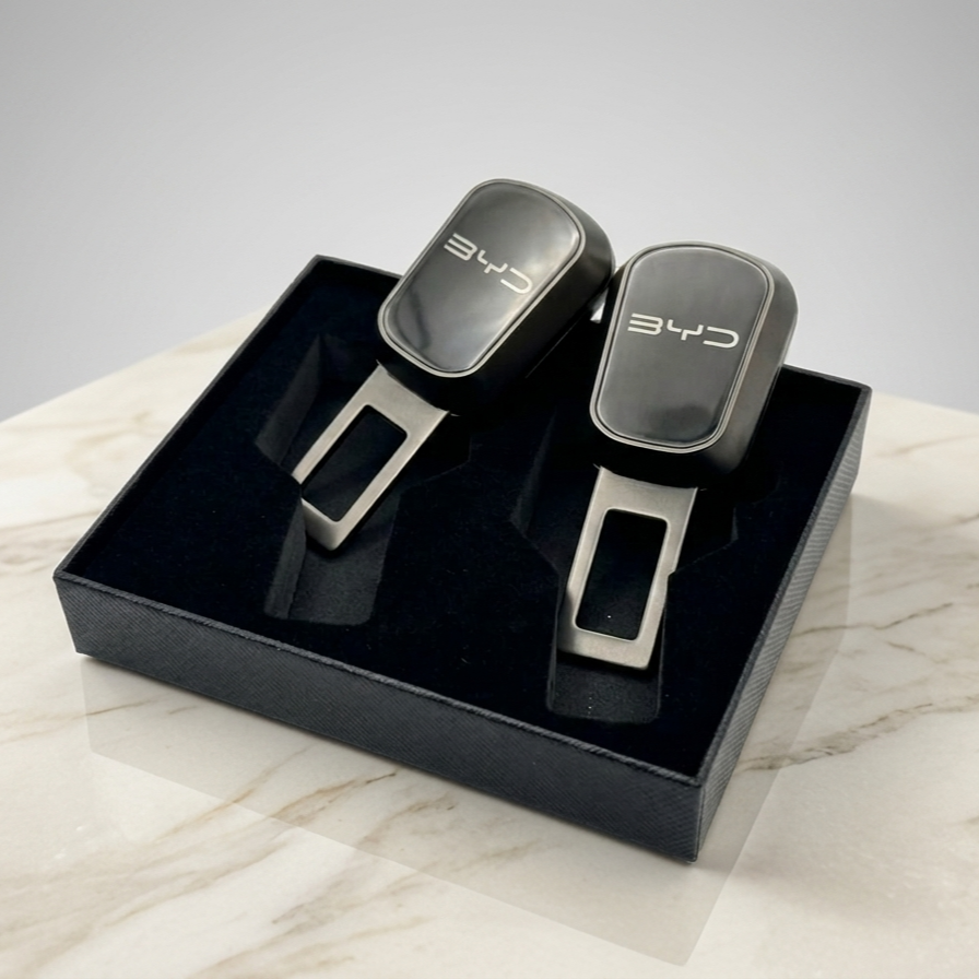 Uniauto 2 in 1 Premium Alarm Stopper and Belt Holder| Black | Seat Belt Buckle
