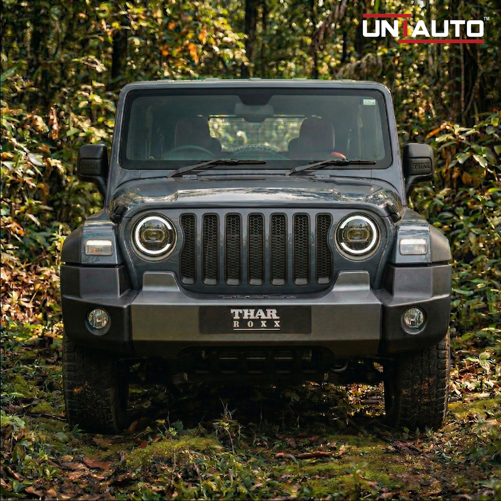 Wrangler Style ABS Front Grill for Mahindra Thar Roxx 2024 onwards
