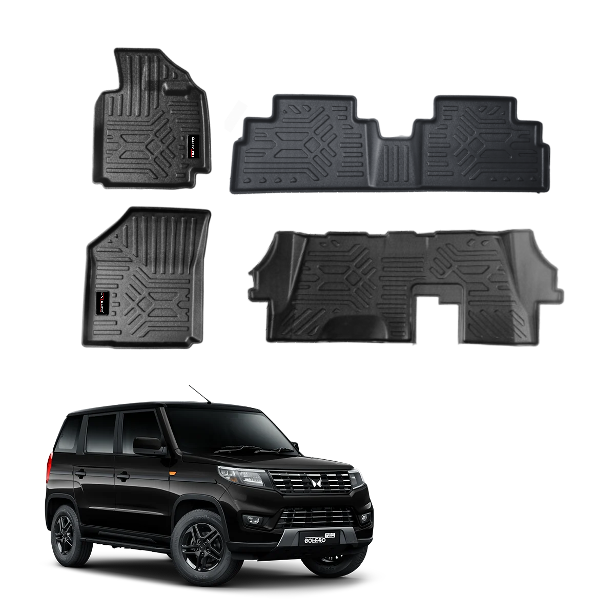 GFX Style Uniauto Tru Fit mats for Mahindra Bolero neo