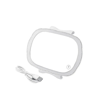 Car Visor Vanity Mirror With LED, Rechargeable Car Makeup Mirror with LED Lights