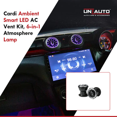 Cardi Ambient Smart LED AC Vent Kit for Swift 2018-2023, 6-in-1 Atmosphere Lamp K4 Plus with App Control