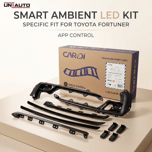 Cardi Ambient Smart LED Specific fit Kit for Toyota Fortuner with App Control