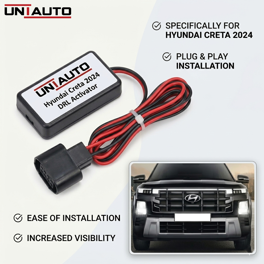 Uniauto Center DRL Activator for Hyundai Creta 2024 Onwards – Plug & Play Smart DRL Enhancement