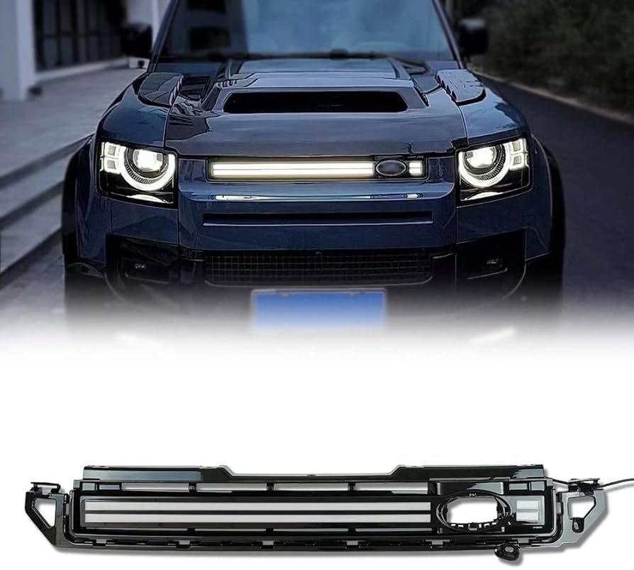 Matrix Style Scanning Front center LED DRL for Land Rover Defender ...