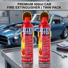 Uniauto Fire Extinguisher Can – Genuine 500ml | Compact Emergency Safety Spray for Cars & Home (Pack of 2)