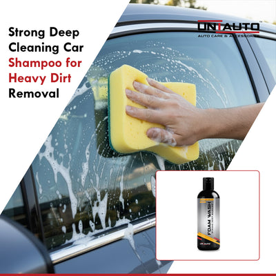 Uniauto Foam Wash – Strong Deep Cleaning Car Shampoo for Heavy Dirt Removal, Streak-Free Shine & Long-Lasting Protection