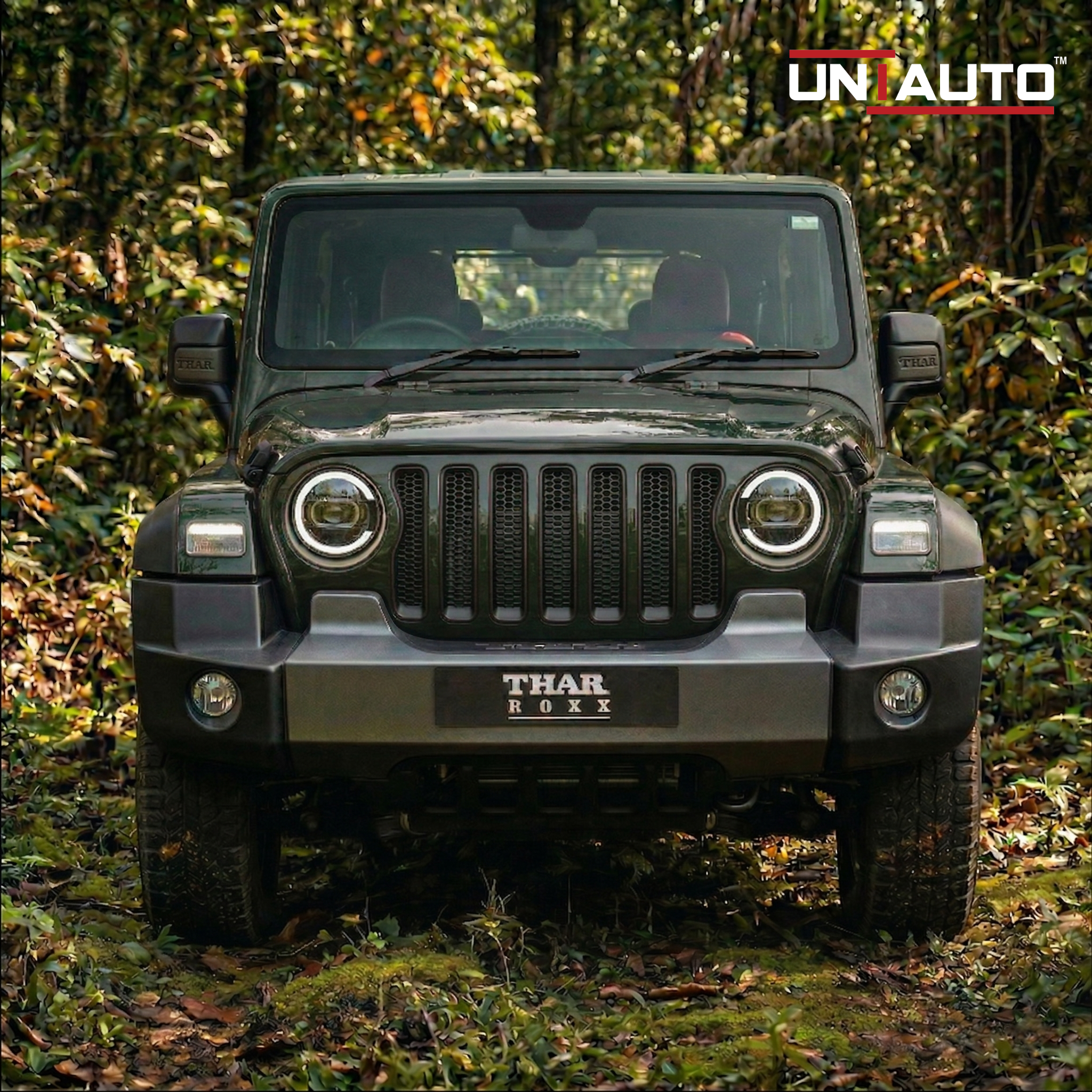 Wrangler Style ABS Front Grill for Mahindra Thar Roxx 2024 onwards