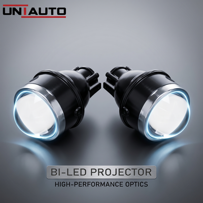 Car Hi-Low Beam 3 Inch Fog Lamp Projector Lens Barrel – Universal LED Fog Light Upgrade (Set of 2)