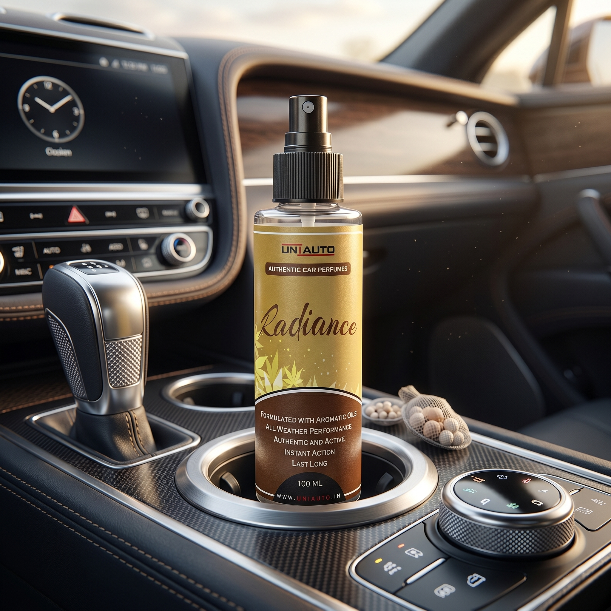 Uniauto Rediance – Authentic Car Perfume for golden Essence of Luxury - 100ml