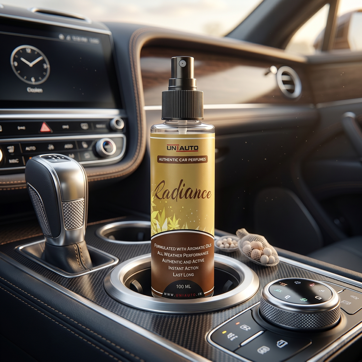 Uniauto Rediance – Authentic Car Perfume for golden Essence of Luxury - 100ml