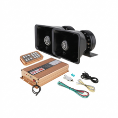 200W/400W Wireless Remote Control Siren Alarm System – Waterproof High-Power Emergency Alert with Long-Range Remote