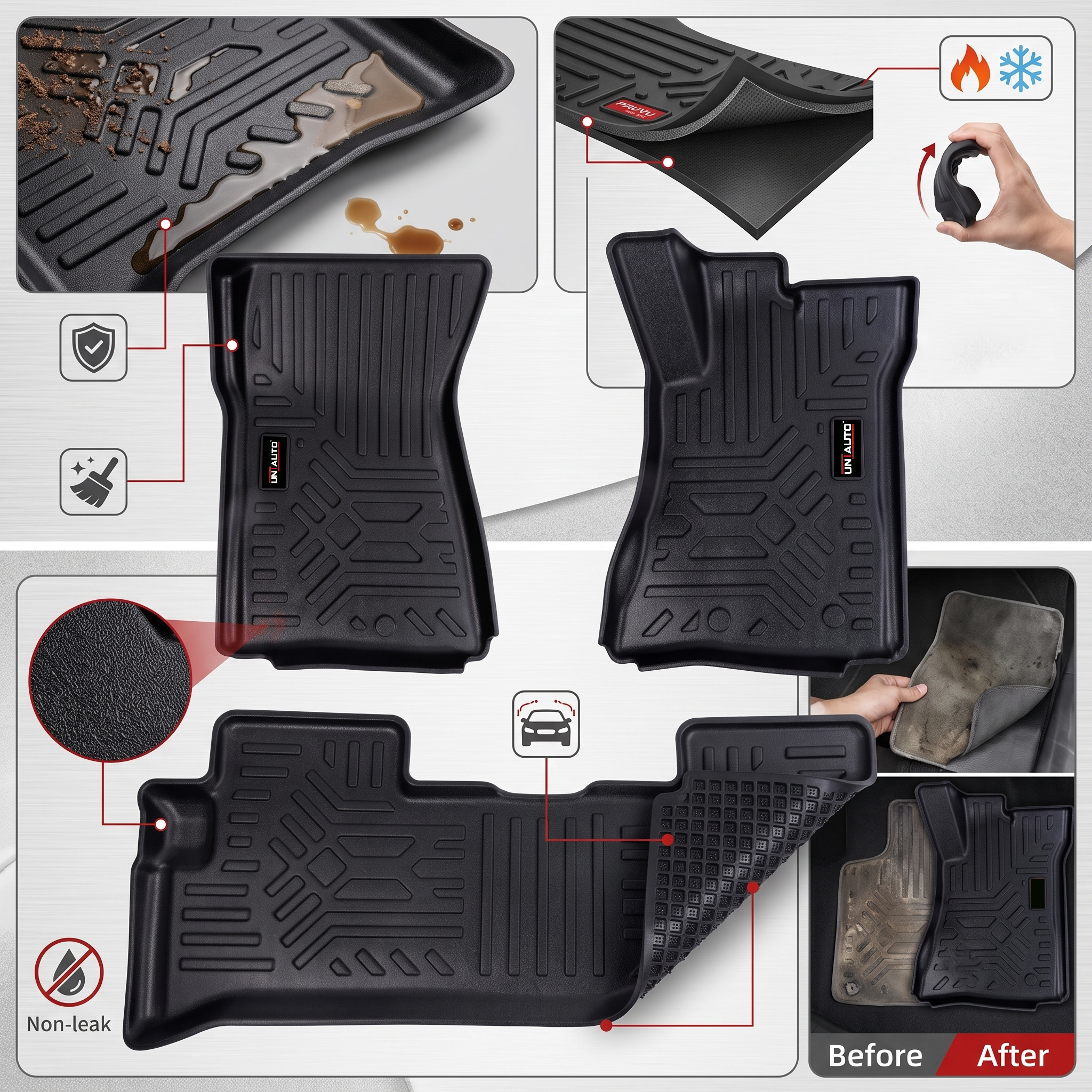 GFX Style Uniauto Tru Fit mats  for Mahindra Thar 2020 onwards