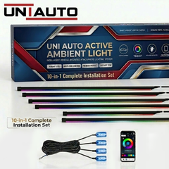 Uniauto Magic Colour Smart Universal Ambient Light – Multi-Color RGB Interior Lighting Kit for All Cars