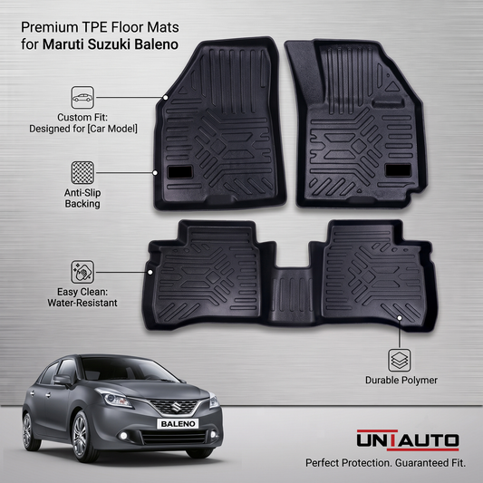 GFX Style Uniauto Tru Fit mats for Maruti Suzuki Baleno 2015 onwards