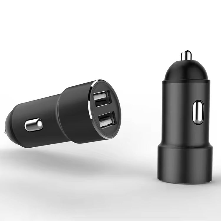 Hyperlink 3.4 Amp 2USB Car Charger with Dual USB Ports & USB-A to Type C - 3.4 Amp High-Speed Charging