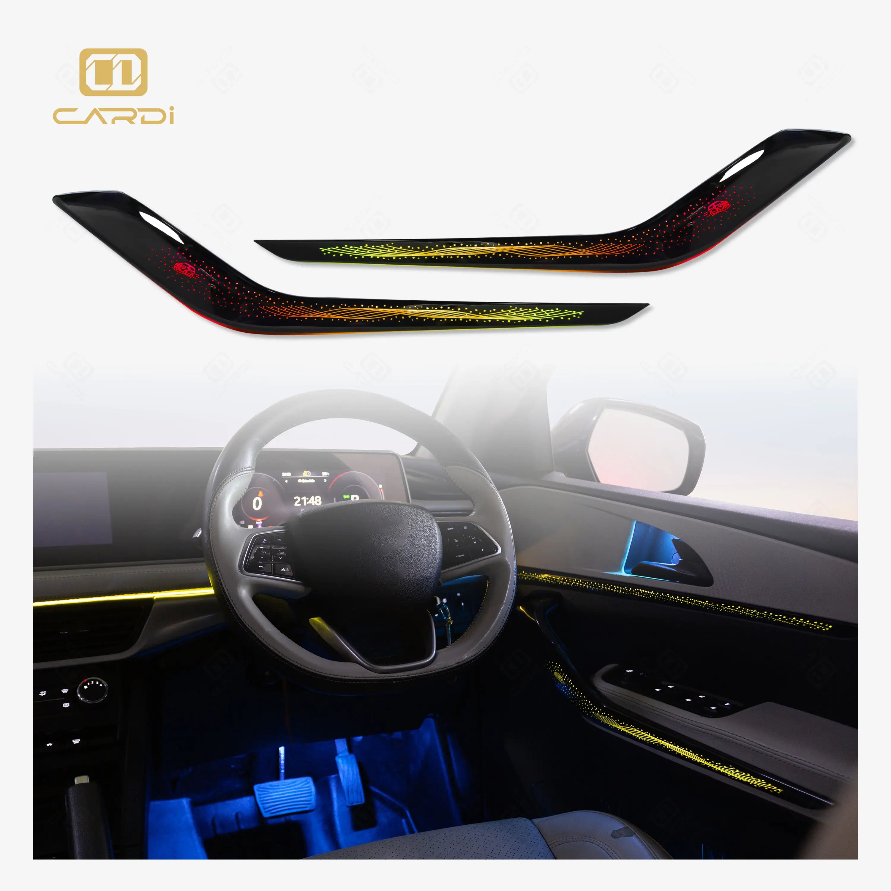 Cardi Ambient Smart LED Specific fit Kit for Mahindra XUV700 with App Control