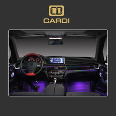 Cardi K4 18in1 Interior Ambient Lighting with App and Remote control (2pcs dashboard, 4pcs door trims, 4pc Foot, 4pcs door pockets, 4pcs door opener) - Uniauto