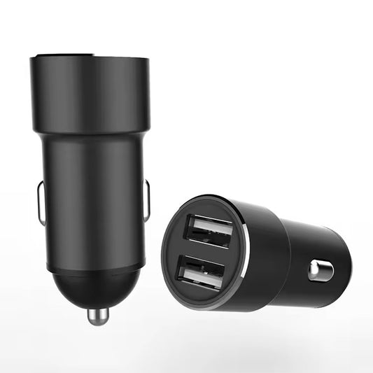 Hyperlink 3.4 Amp 2USB Car Charger with Dual USB Ports & USB-A to Type C - 3.4 Amp High-Speed Charging