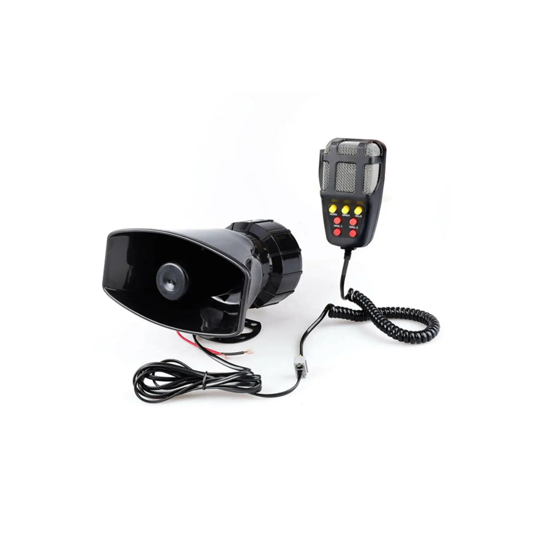 12V Car Horn Siren | 5 Tone Car Speaker with mic