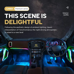 Cardi Ambient Smart LED Kit for Mahindra Scorpio N, 20-in-1 Atmosphere Lamp K4 Plus with App Control