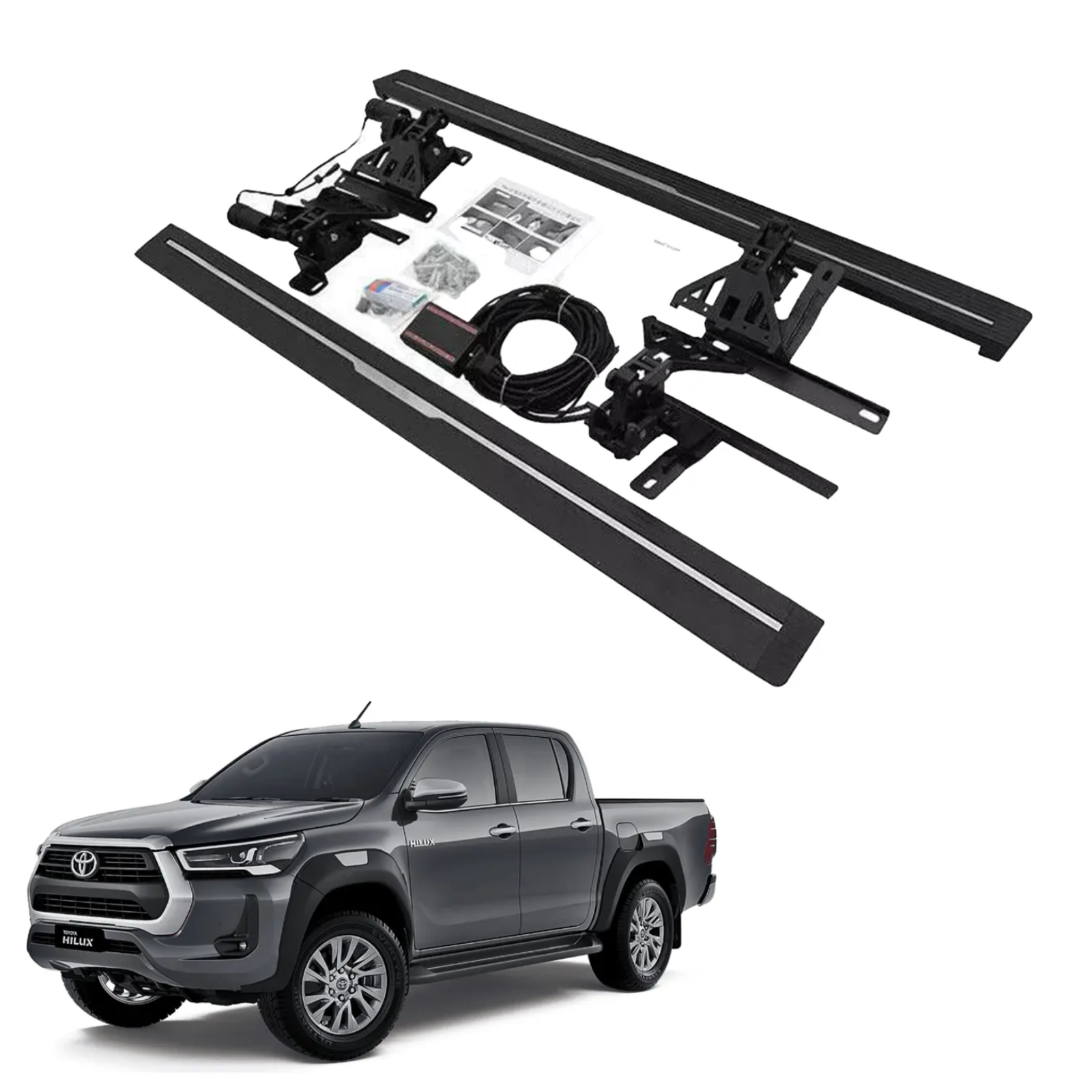 Auto Foot Step Automatic Side Step (Electric) For Toyota Hilux | Automatic Foot Step ...