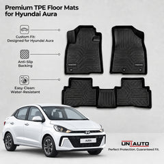 GFX Style Uniauto Tru Fit mats for Hyundai Aura