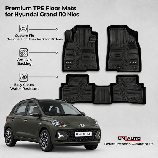 GFX Style Uniauto Tru Fit mats for Hyundai Grand I10 nios