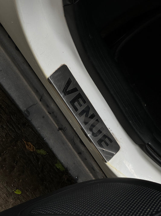 Door Sill Plates/Foot Steps Scuff Plate / Footstep Plate - Car Specific and Custom TEXT