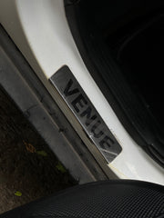 Door Sill Plates/Foot Steps Scuff Plate / Footstep Plate - Car Specific and Custom TEXT