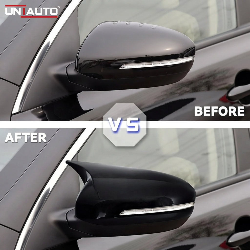 Batman Style ORVM Covers for TATA Punch 2026 onwards | Premium Gloss Black Mirror Covers