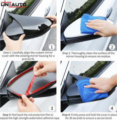 Batman Style ORVM Covers for TATA Punch 2026 onwards | Premium Gloss Black Mirror Covers