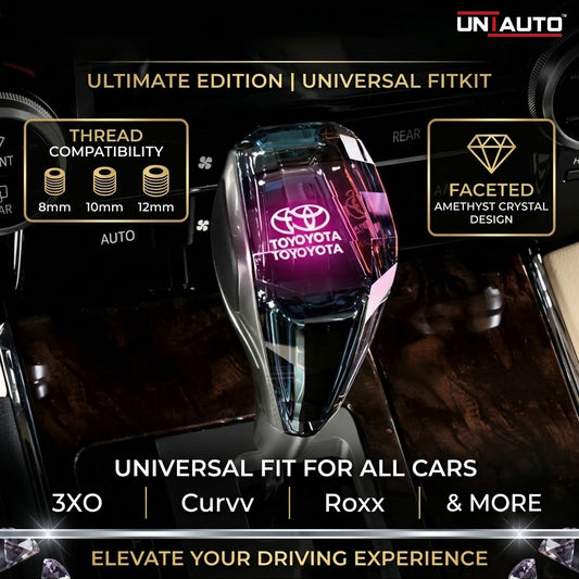 LED Gear Knob - Crystal | 8mm, 10mm, and 12mm Threads | For all Cars including 3XO, Curvv, Roxx and More