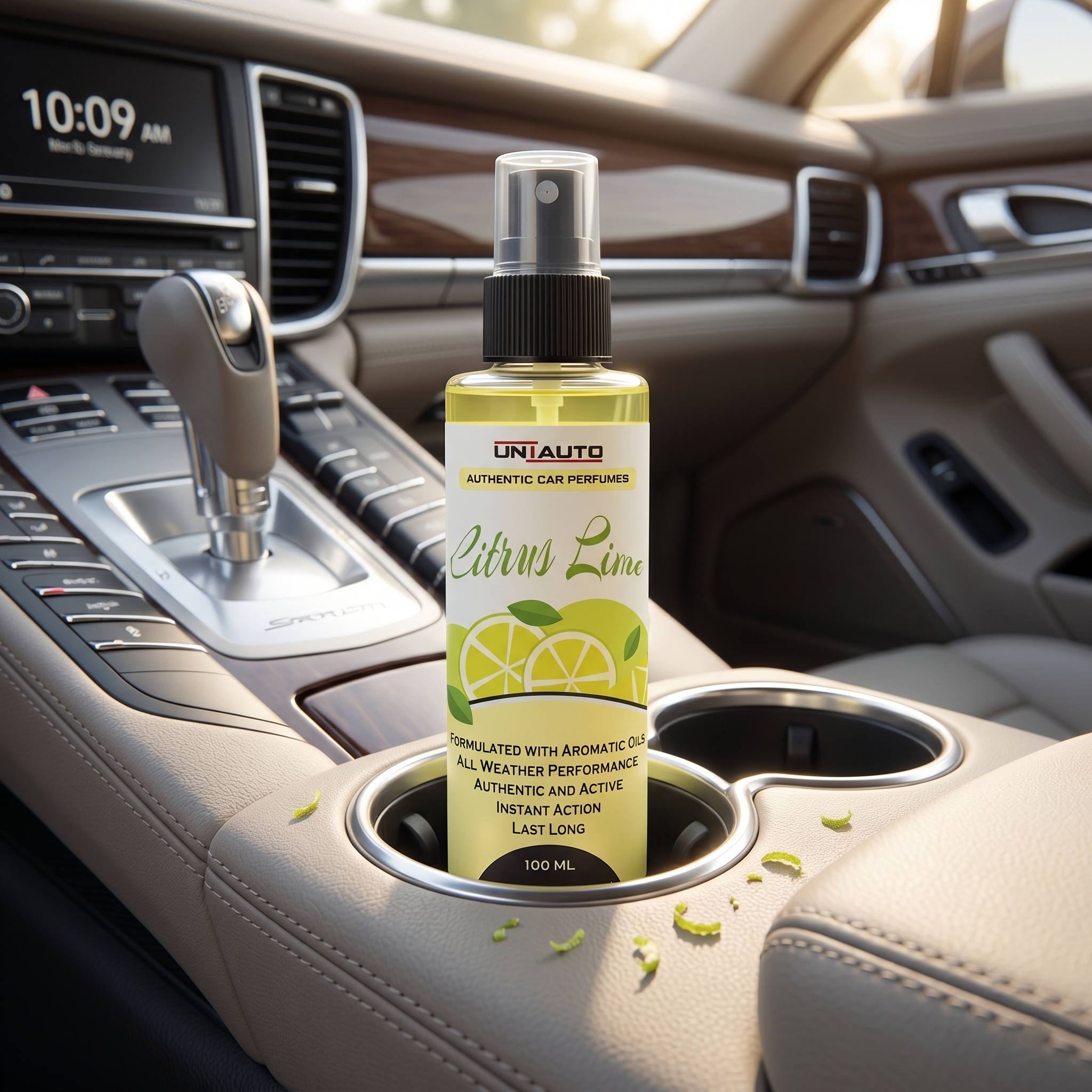 Uniauto Citrus Lime – Refreshing Car Perfume for a Zesty and Invigorating Drive - 100ml