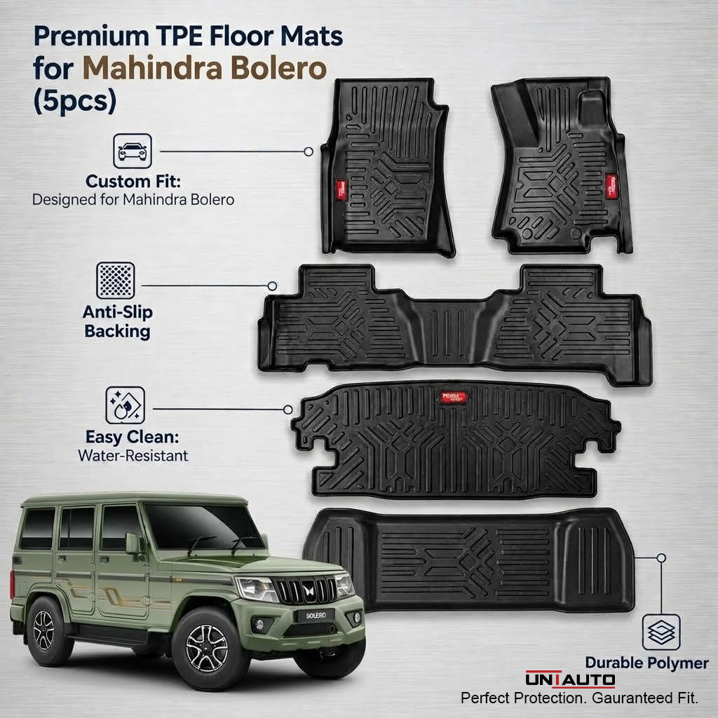 GFX Style Uniauto Tru Fit mats for Mahindra Bolero