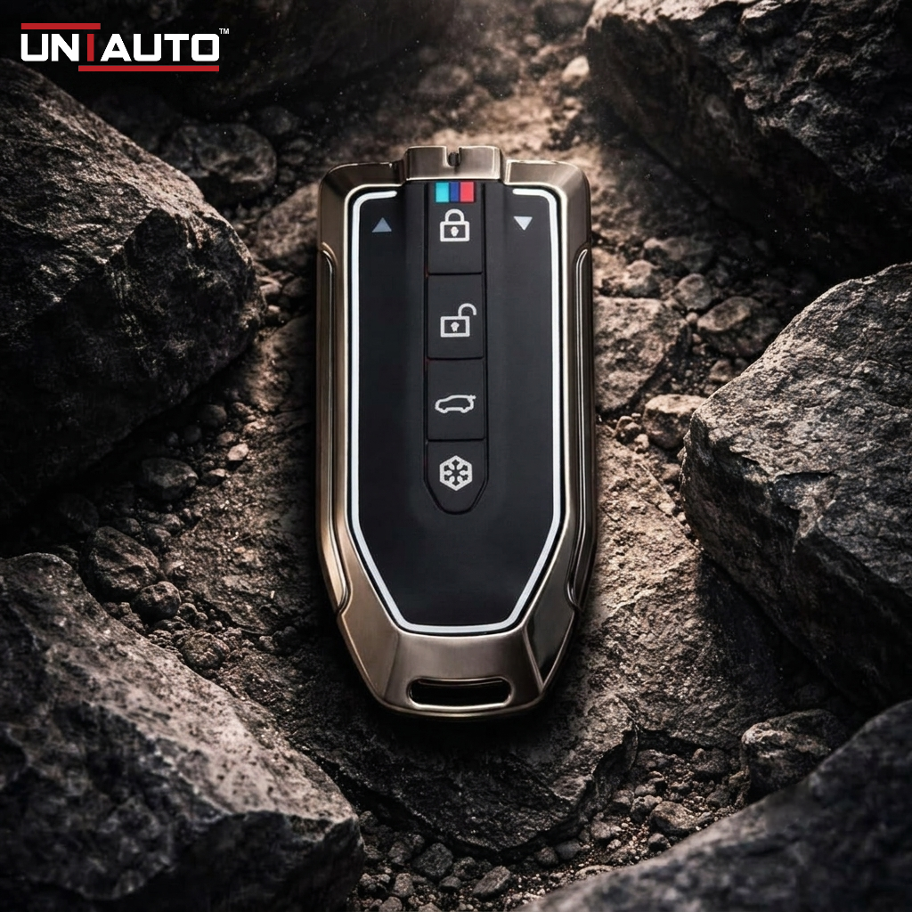 Metal Key Cover for Mahindra BE6, XEV9S, XEV9E | Zinc Alloy