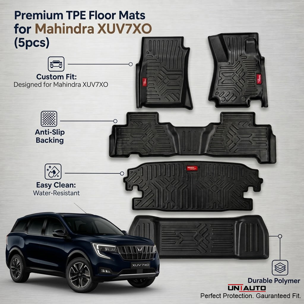 GFX Style Uniauto Tru Fit mats for Mahindra XUV7X0