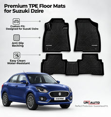 GFX Style Uniauto Tru Fit mats  for Maruti Suzuki Dzire 2017 onward