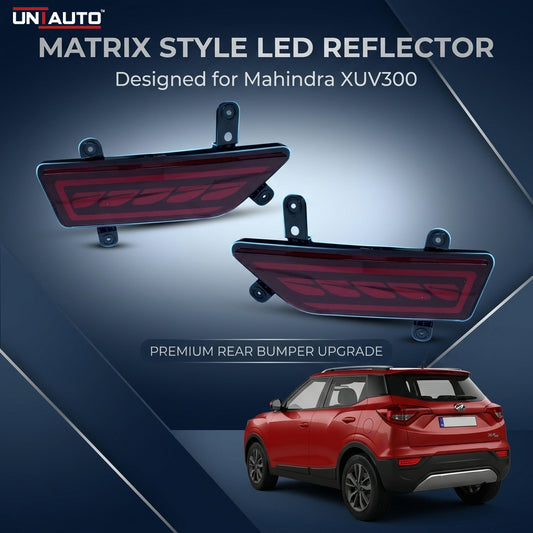 عاكس ضوء LED للمصد الخلفي بنمط ماتريكس لسيارة ماهيندرا XUV300