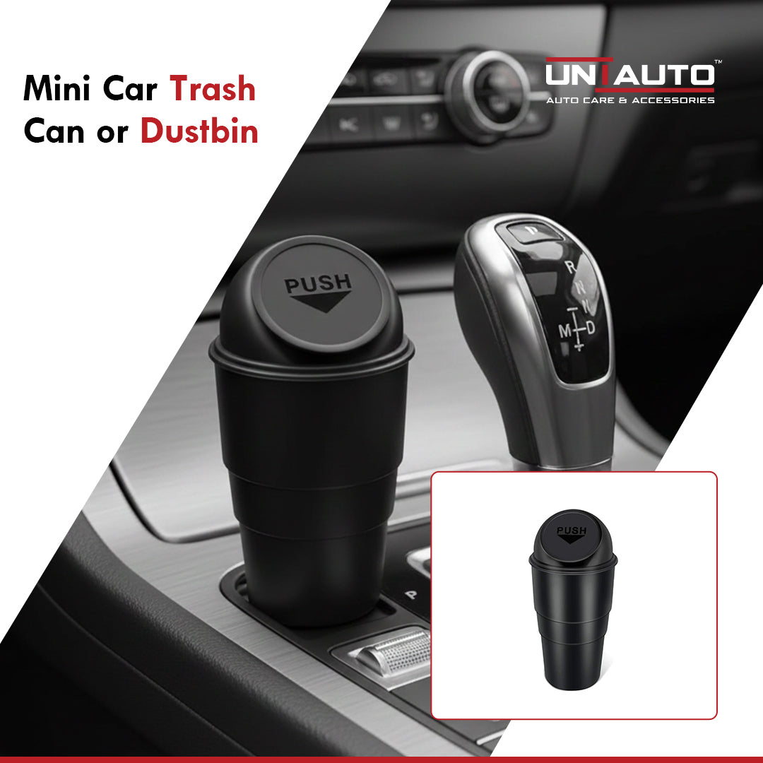 Mini Car Trash Can / Dustbin – Compact Leak-Proof Garbage Bin for Car Interior (Pack of 2)