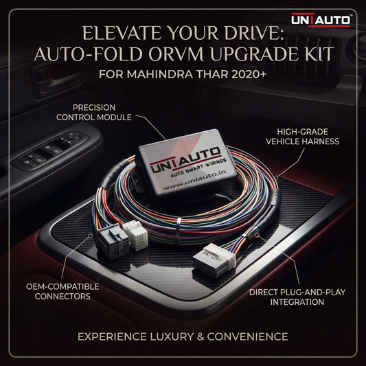 Auto Fold ORVM or Mirror Upgrade kit for Mahindra Thar 2020 onwards | Install Auto fold ORVM into Base and mid models
