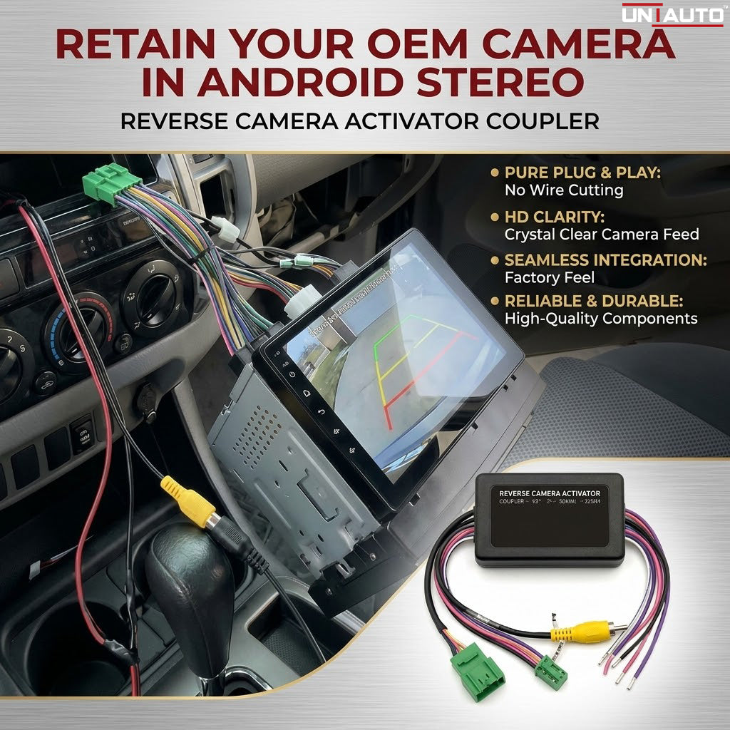OEM Camera Attachment or Activator Coupler Harness | Run OEM Camera in Android Stereo |