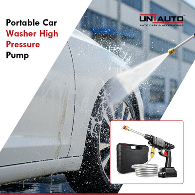 Portable Car Washer High Pressure Pump | Power Presher Car Washer Pump | Power Full Battery| Suitable All Indoor, Outdoor  & Car Cleaning & Watering