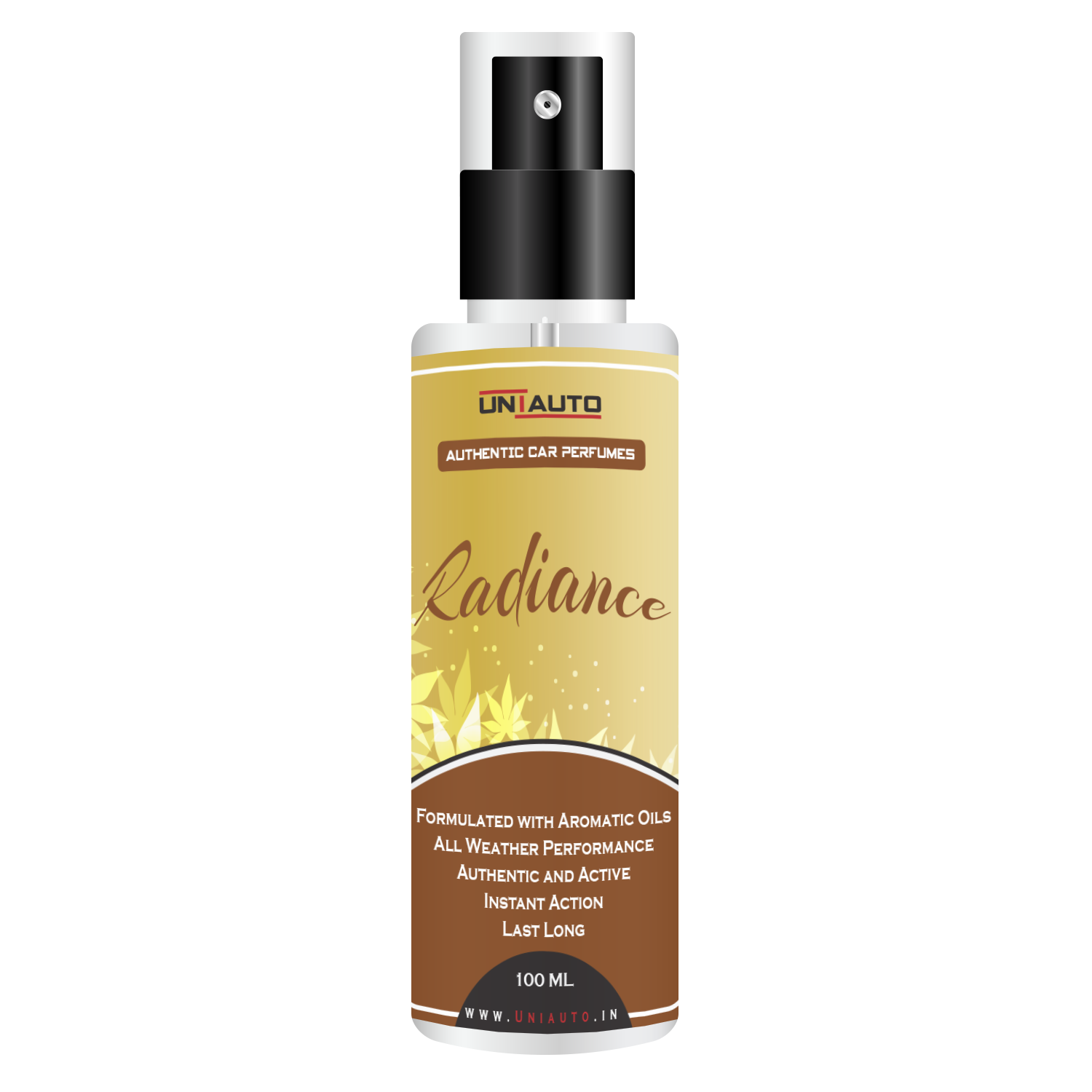 Uniauto Rediance – Authentic Car Perfume for golden Essence of Luxury - 100ml