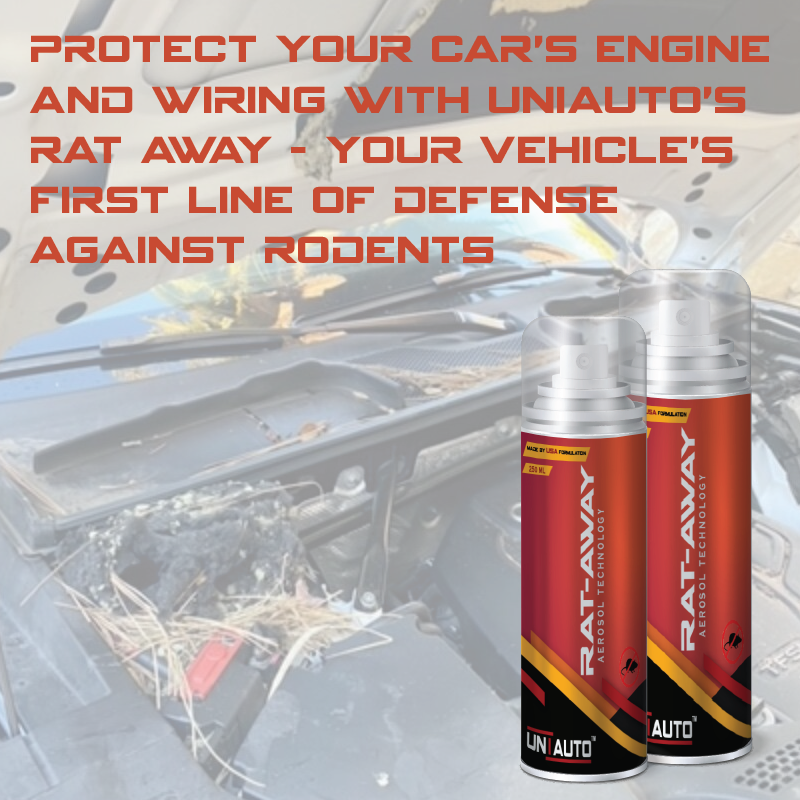 Uniauto Rat-Away – Advanced Aerosol Rat Repellent Spray for Cars | 250ml
