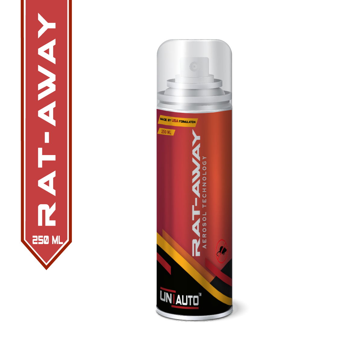Uniauto Rat-Away – Advanced Aerosol Rat Repellent Spray for Cars | 250ml