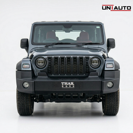 ABS Rubicon Style Front Grille for Mahindra Thar ROXX | Premium Aggressive Jeep-Inspired Design